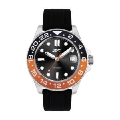 Reebok RV-HOM-G3-AOIB-BW Black Silicone Strap Men Watch